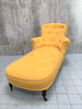 Napoleon III Yellow Chaise Longue to Reupholster