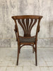 Pair of French Bentwood Bistro Arm Chairs Cavers