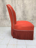 Red Early 20th Century Small Nursing Chair to Reupholster