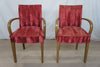 Pink Mid Century Bridge Chairs ready to reupholster