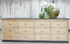 Pharmacy Shop Counter Sideboard 12 Drawers