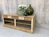 230cm Shop Counter Sideboard Open Shelves Kitchen Island with Drawers