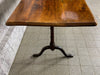 180.5cm Walnut Wood and Cast Iron French Bistro Cafe Table Desk