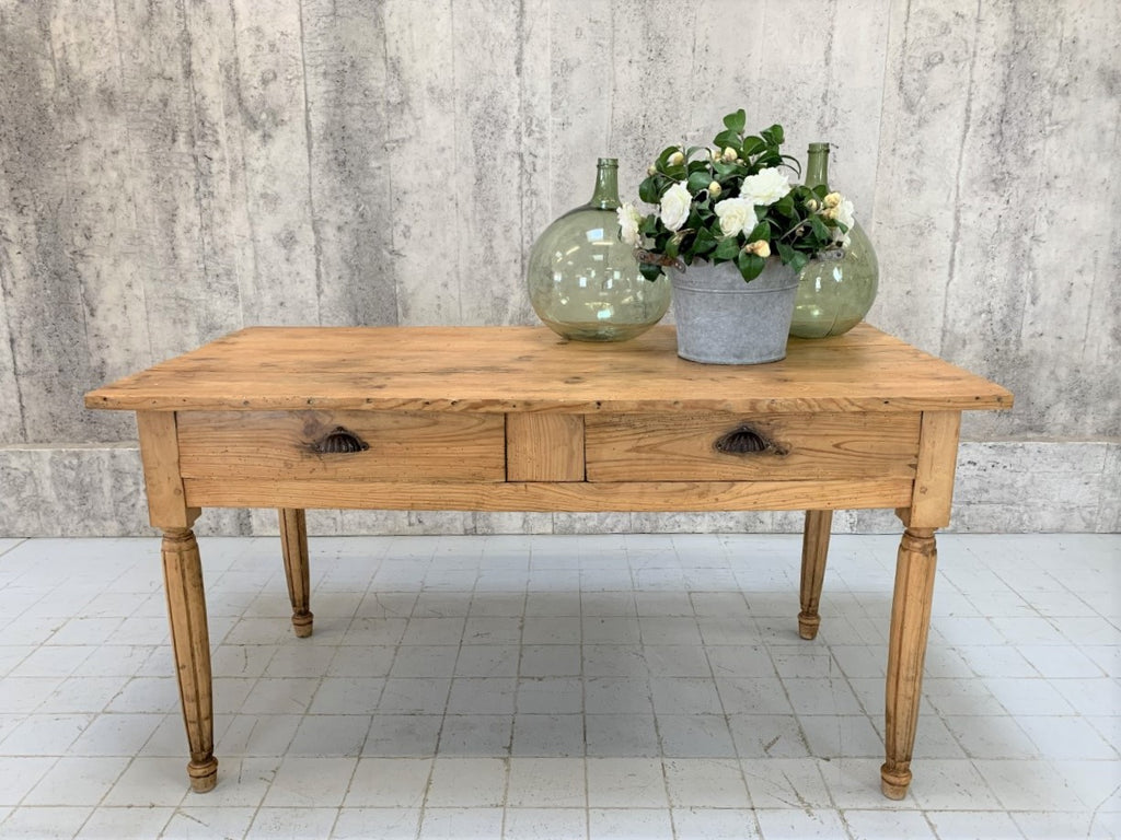 150cm Pine Art Deco French Bistro Kitchen Table Desk