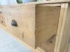 Natural Wood Hardware Store Counter Sideboard 10 Drawers