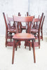 Set of 11 Luterma Wooden Oxblood Bistro Chairs