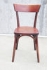 Set of 11 Luterma Wooden Oxblood Bistro Chairs